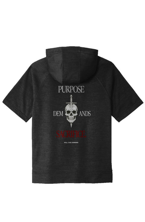 Purpose/Sacrifice - Tri-Blend Fleece  S/S Hooded P